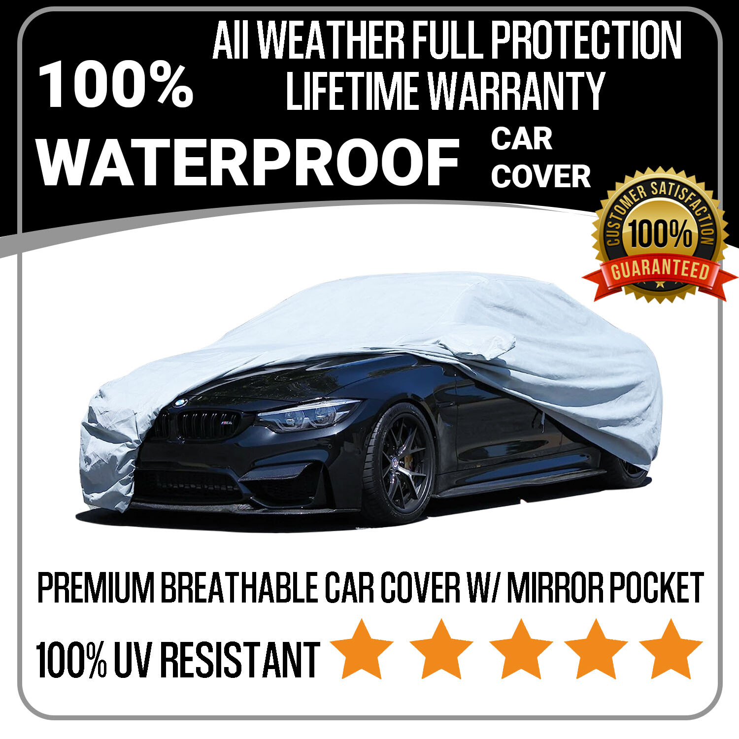 Full Protection Waterproof UV Premium Car Cover For 1988-2005 CADILLAC DEVILLE