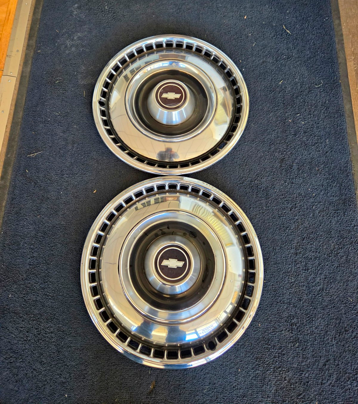 1969 Chevrolet Caprice OEM Wheel Hub Caps Set of 2 .15 Inch.Chrome. 1969 Chevrolet Caprice OEM Wheel Hub Caps Set of 2 .15 Inch.Chrome.