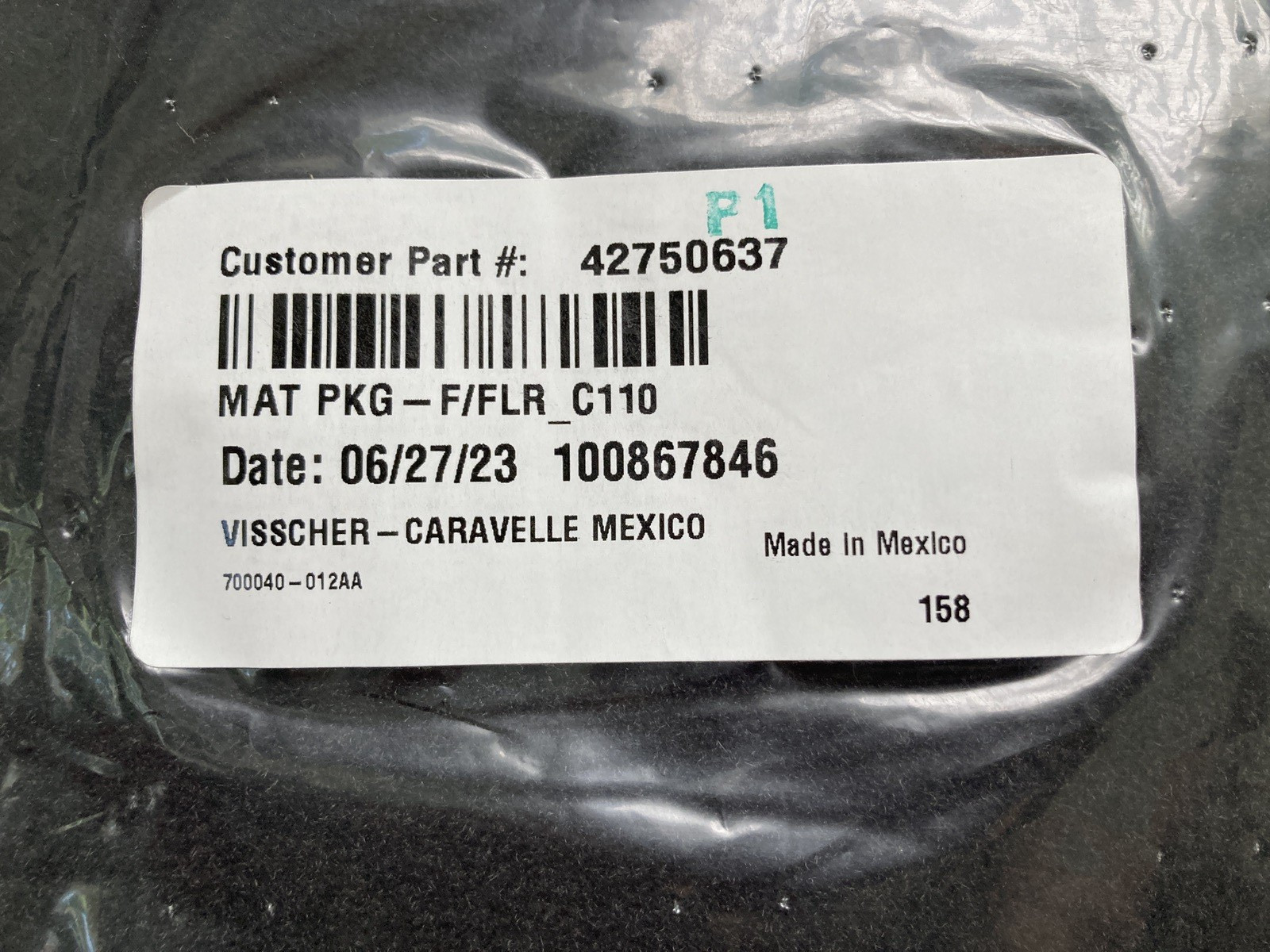 17-23 Chevrolet Chevy Bolt EV Floor Mat Set Front Black Cloth New Part# 42750637 17-23 Chevrolet Chevy Bolt EV Floor Mat Set Front Black Cloth New Part# 42750637