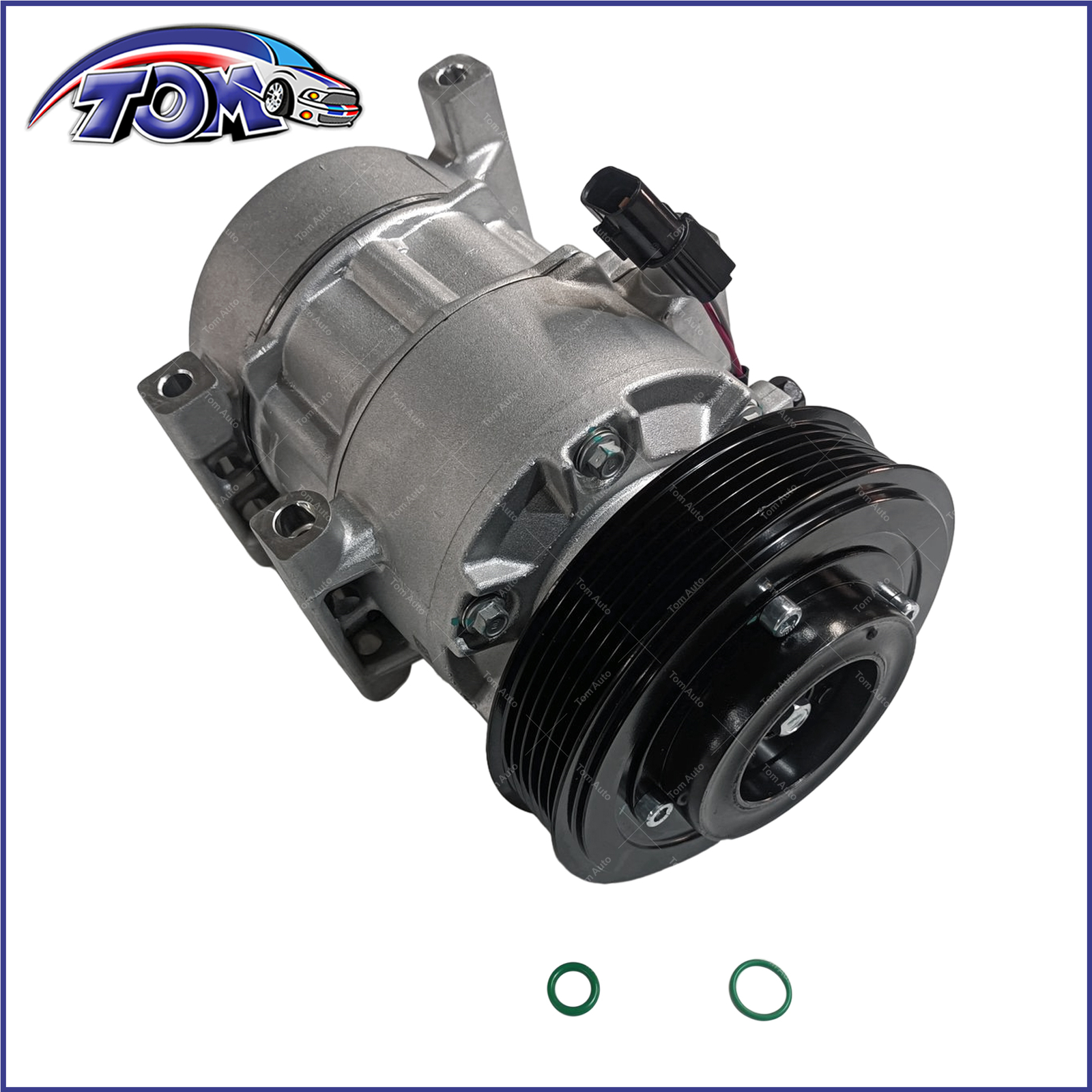 New AC Compressor w/6-Groove Pulley for Hyundai Accent Kia Rio 2012-2017 L4 1.6L