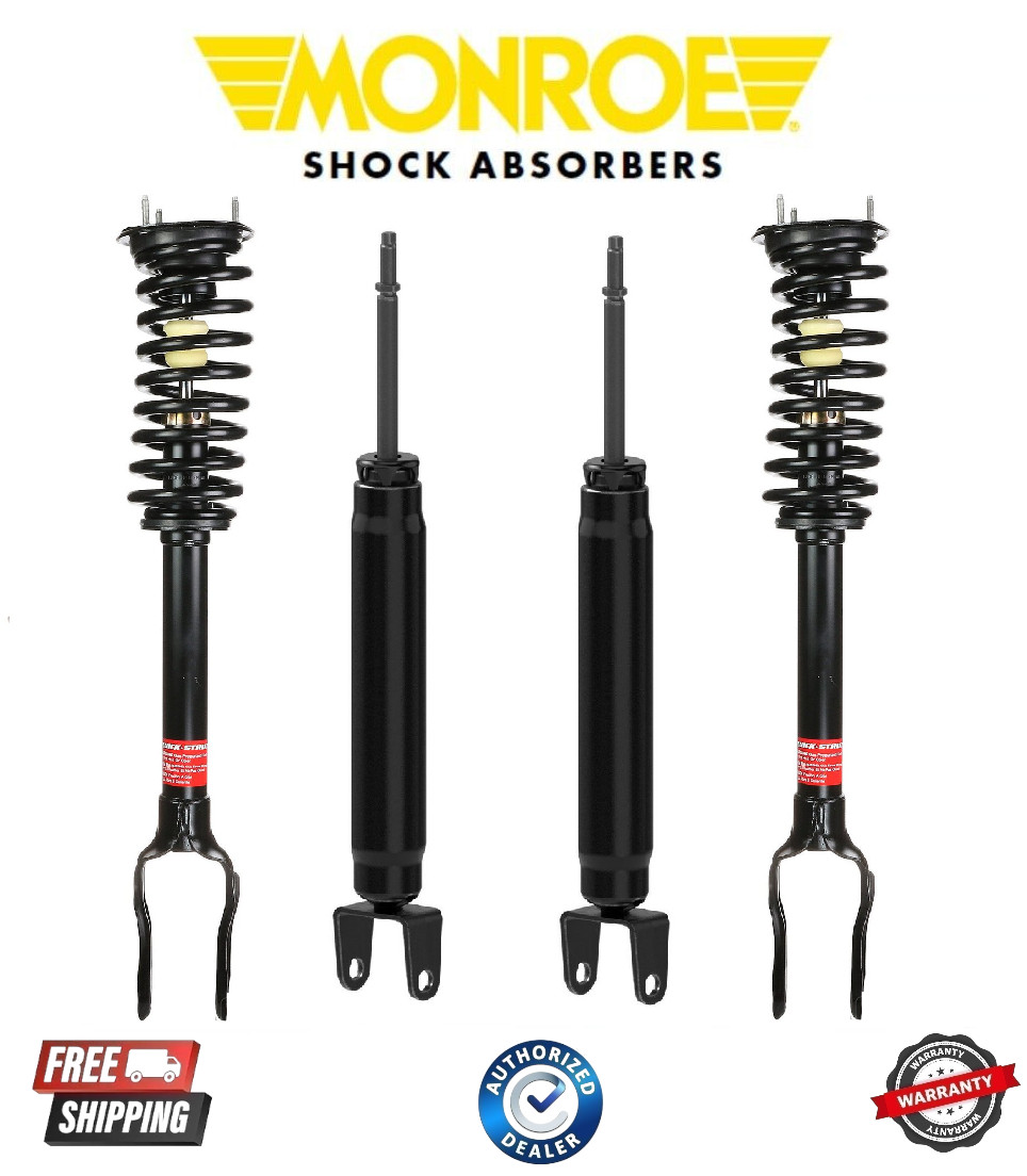 Complete Monroe Front Struts & Rear Shocks For 2011-2015 Jeep Grand Cherokee Complete Monroe Front Struts & Rear Shocks For 2011-2015 Jeep Grand Cherokee