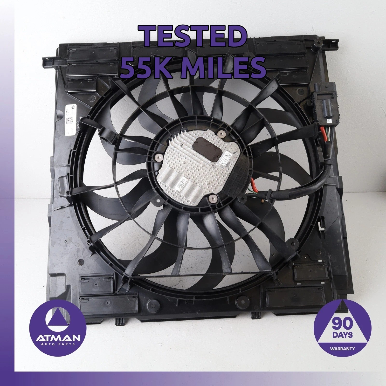 19-26 BMW G05 X5 X6 XM Rolls Royce Engine Radiator Cooling Fan Motor 1000W OEM 19-26 BMW G05 X5 X6 XM Rolls Royce Engine Radiator Cooling Fan Motor 1000W OEM
