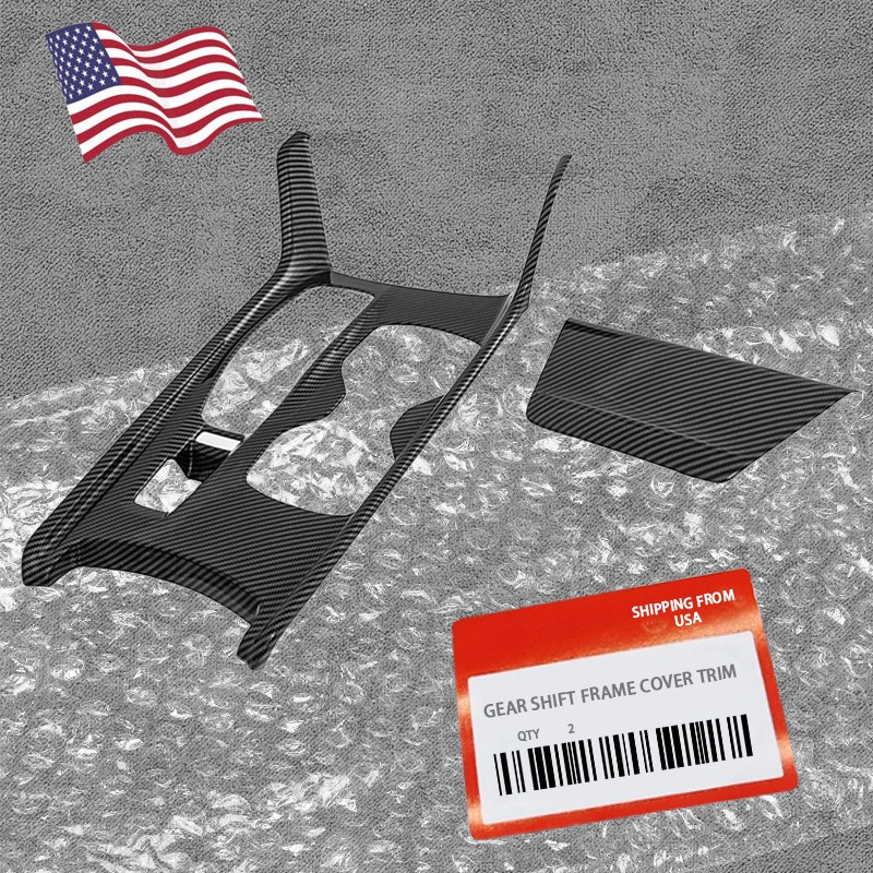 Carbon Fiber Look  Gear Shift Panel Frame Cover Trim For  2018~2022 Honda Accord