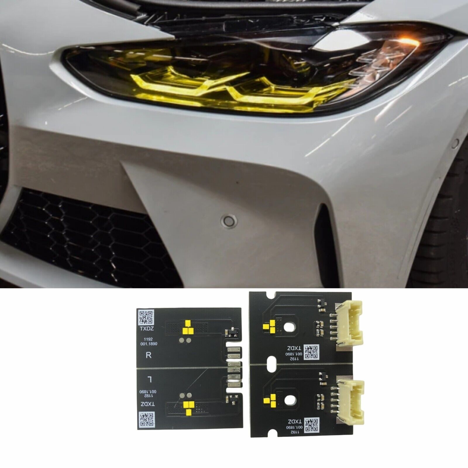 CSL Style DRL LED Board Set Yellow Angel Eye for BMW 4 Series G80 G82 G22 M3 M4
