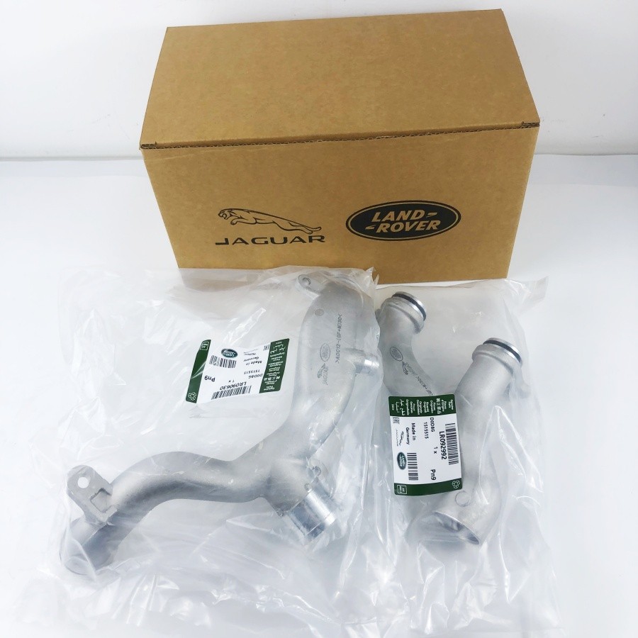 Water Pipe Coolant Pipe Upgrade LR092992 +LR090630 Kit for Jaguar Land Rover