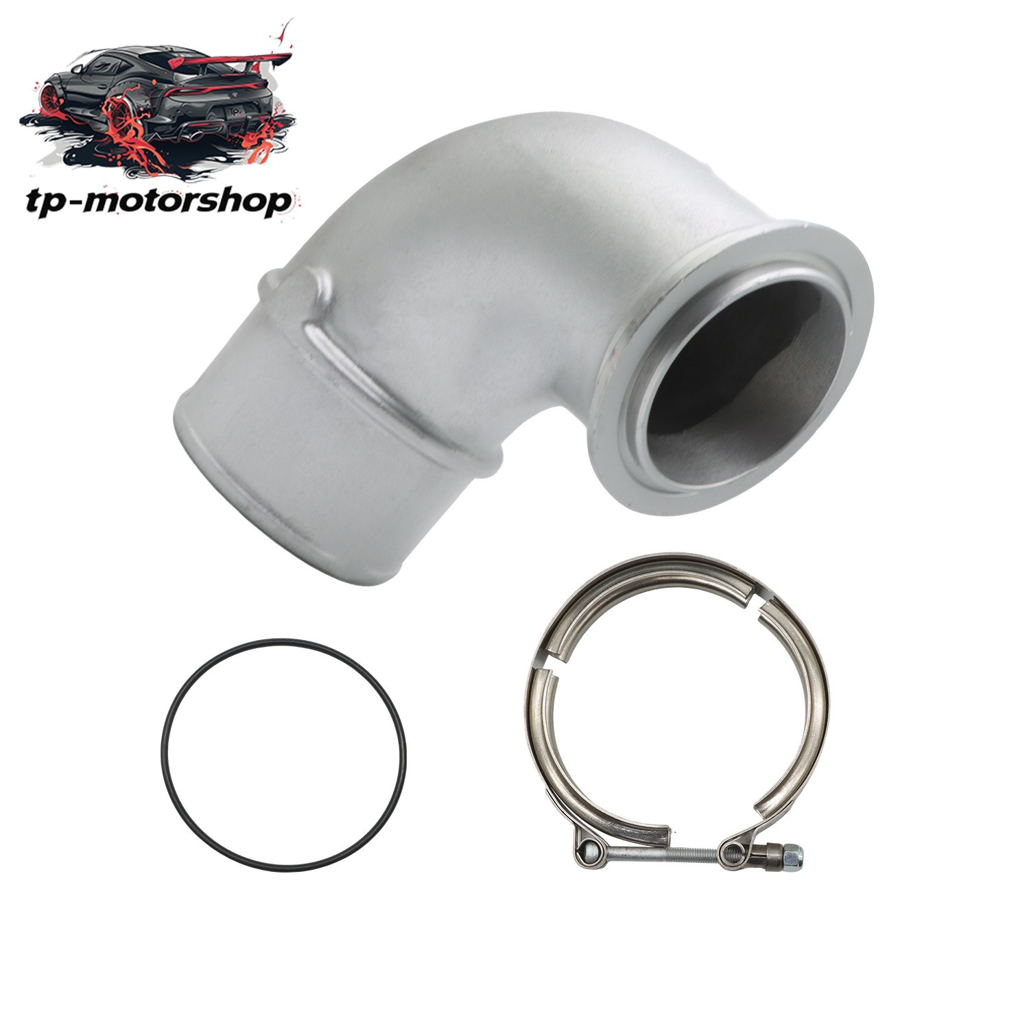 For Cummins ISX For BorgWarner S400 Style V-Band 90 Degree Turbo Elbow