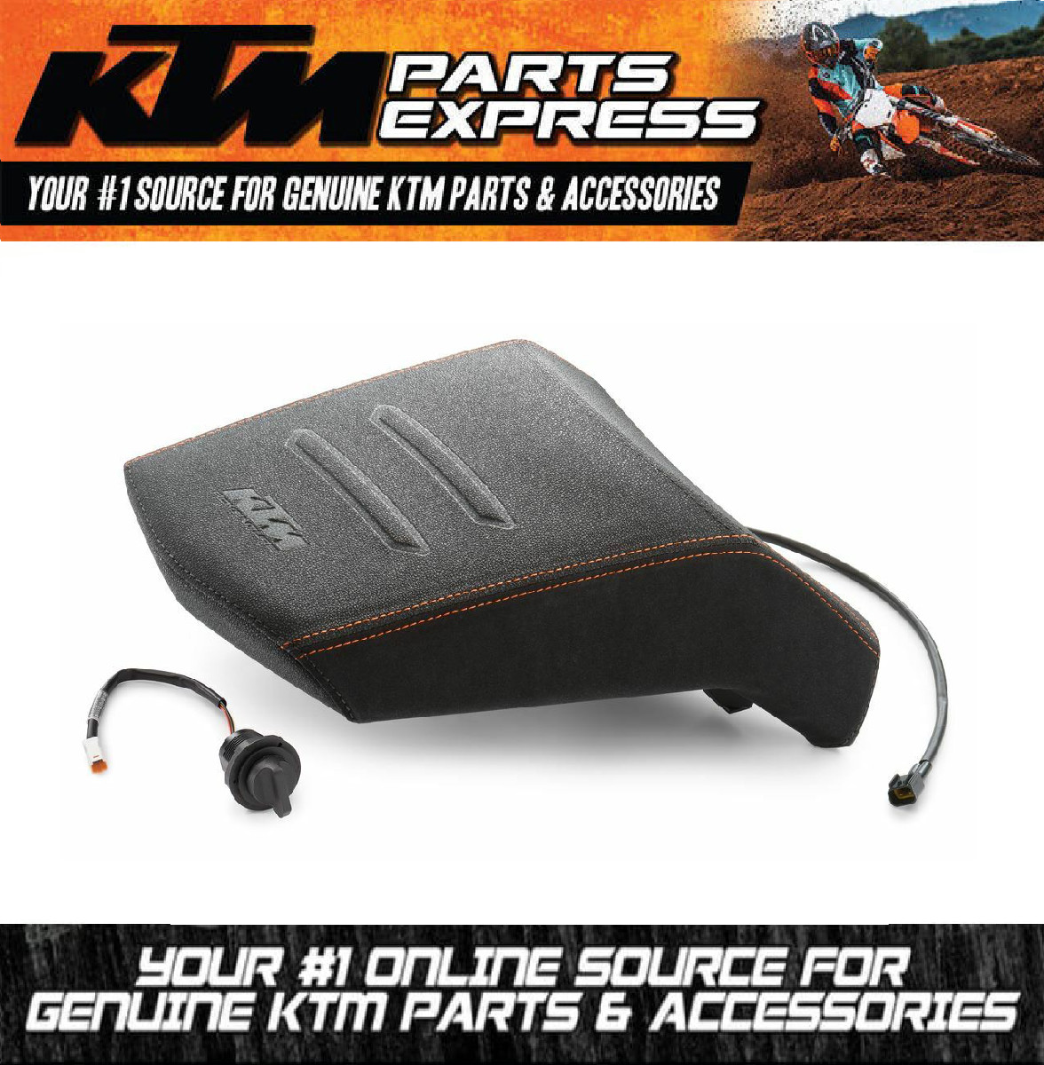 NEW OEM KTM HEATED REAR SEAT 1290 SUPER ADVENTURE S / R 2021 - 2024 61907947005