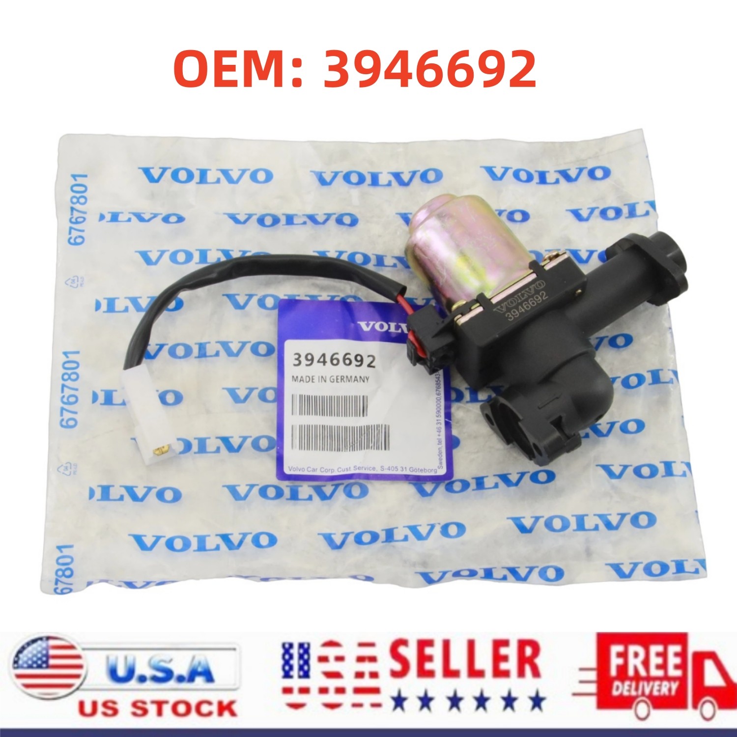 OEM Volvo 3946692 Solenoid Valve Assembly For Volvo VAH VHD VNL VNM VNX Truck