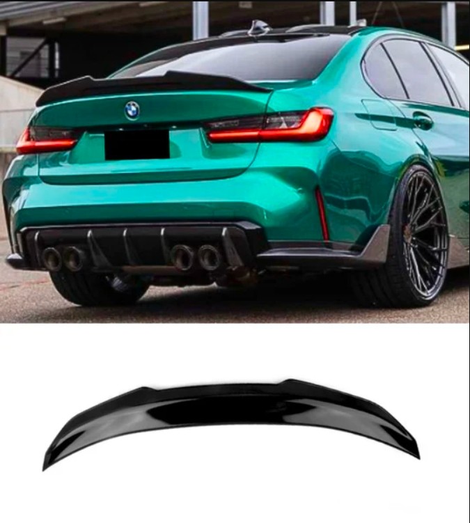Fit 2019-25 BMW G20 320 330 M340 Gloss Black PSM Style Rear Trunk Spoiler Wing Fit 2019-25 BMW G20 320 330 M340 Gloss Black PSM Style Rear Trunk Spoiler Wing