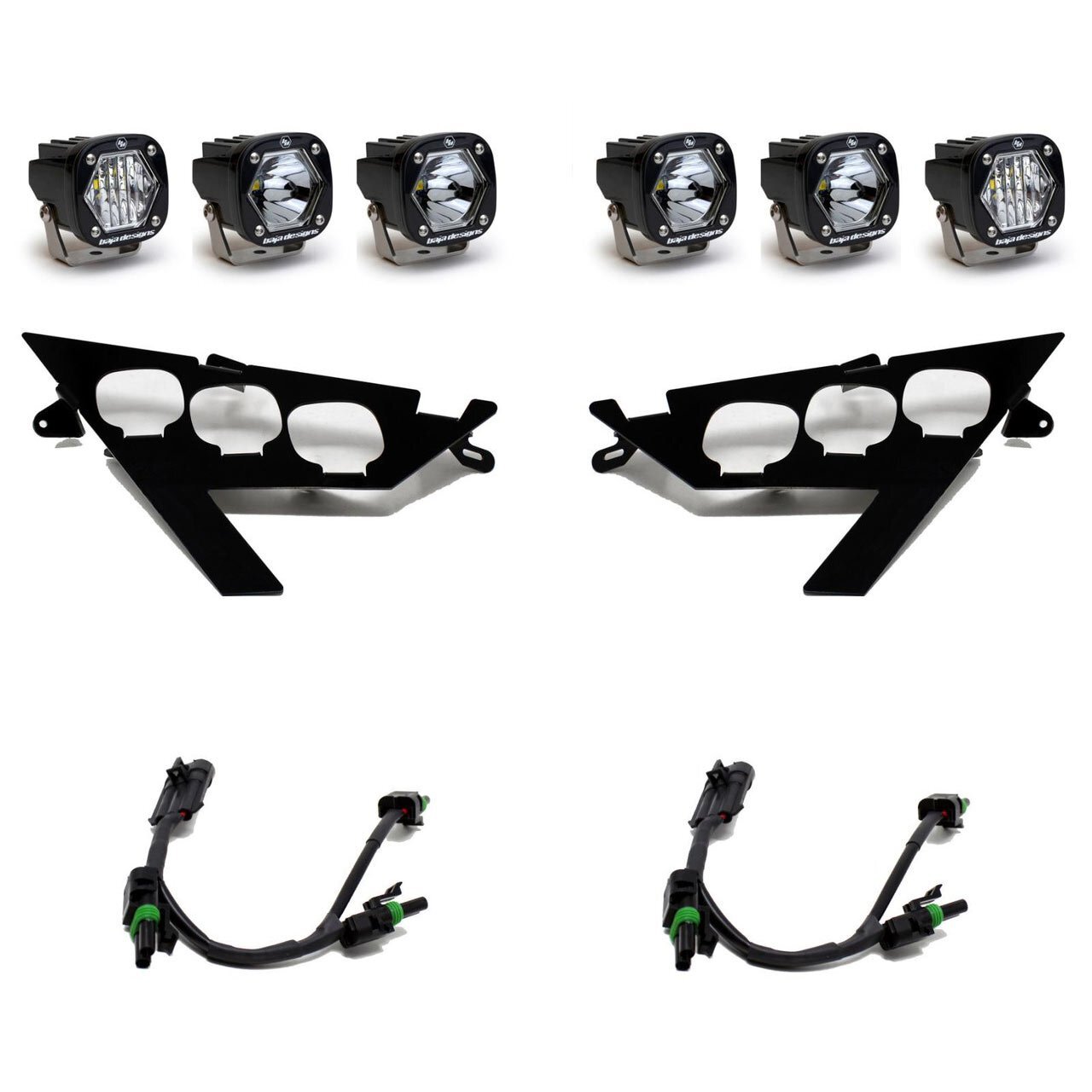 Baja Designs® S1 Triple LED/Laser Headlight Kit for RZR Pro XP & Pro R / Turbo R