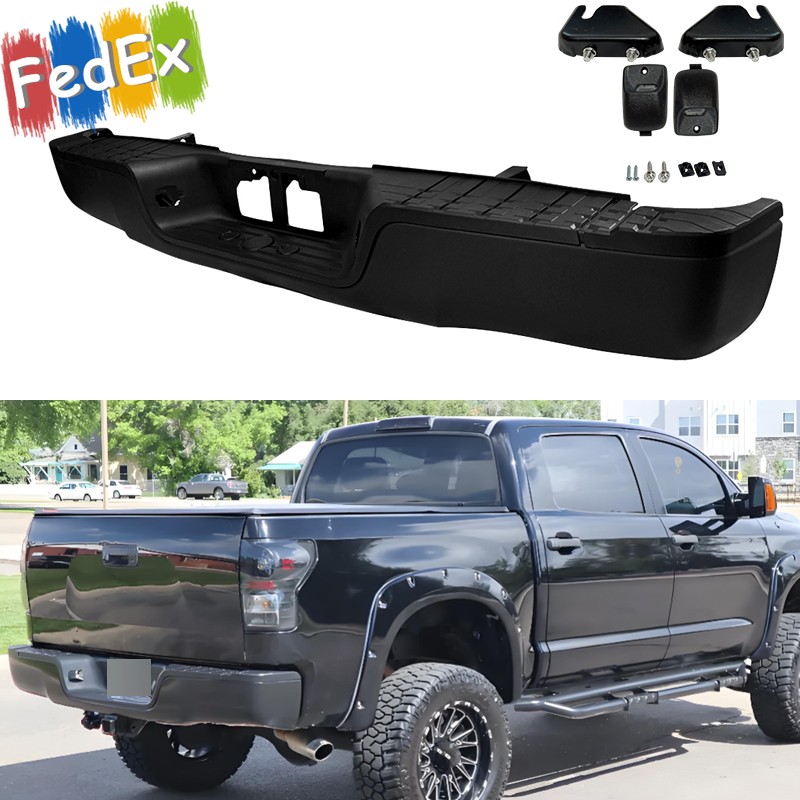 #TO1103115 Rear Step Bumper Assembly Black Steel Fit For Toyota Tundra 2007-2013 #TO1103115 Rear Step Bumper Assembly Black Steel Fit For Toyota Tundra 2007-2013