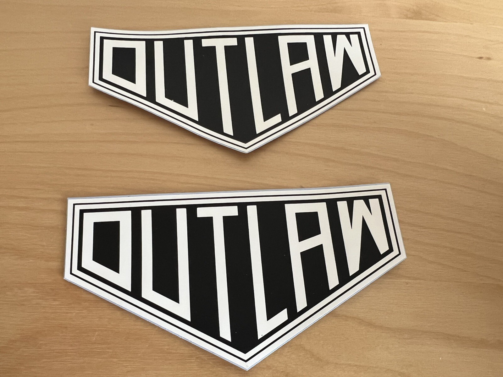 PORSCHE 550 356 911 Outlaw Racing Sticker Decal PAIR