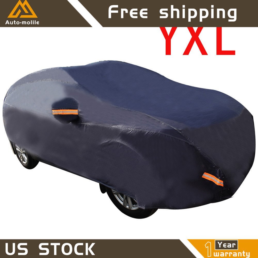 Full Car Cover Waterproof Outdoor All Weather Protection Breathable SUV YXL