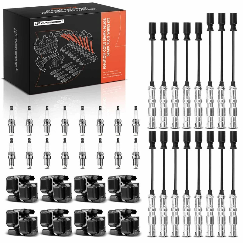 A-Premium 2000-2004 Mercedes-Benz S500 Ignition Coil Spark Plug and Wire Kit A-Premium 2000-2004 Mercedes-Benz S500 Ignition Coil Spark Plug and Wire Kit