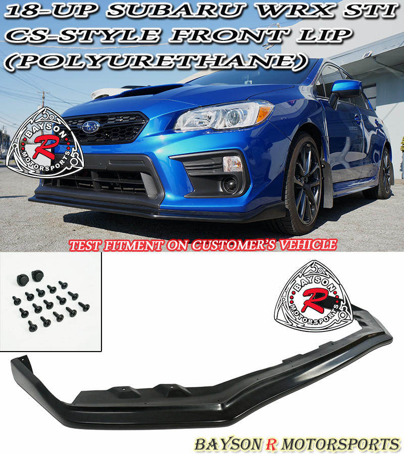 Fits 18-21 Subaru WRX STi ONLY CS-Style Front Lip (Urethane) Fits 18-21 Subaru WRX STi ONLY CS-Style Front Lip (Urethane)