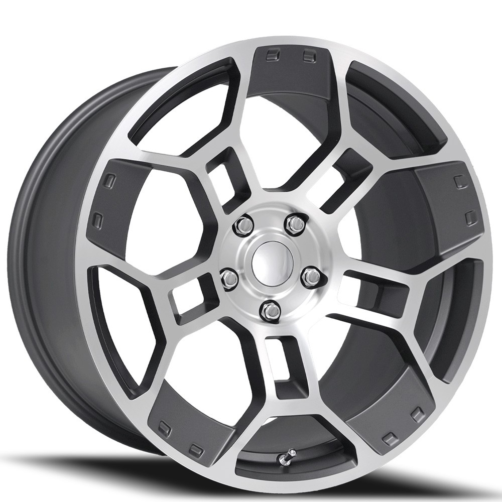 OEM Replica Wheels FR 701F Mustang GT-D 19x10/19x11 Gunmetal Machined (4pcs) B2 OEM Replica Wheels FR 701F Mustang GT-D 19x10/19x11 Gunmetal Machined (4pcs) B2