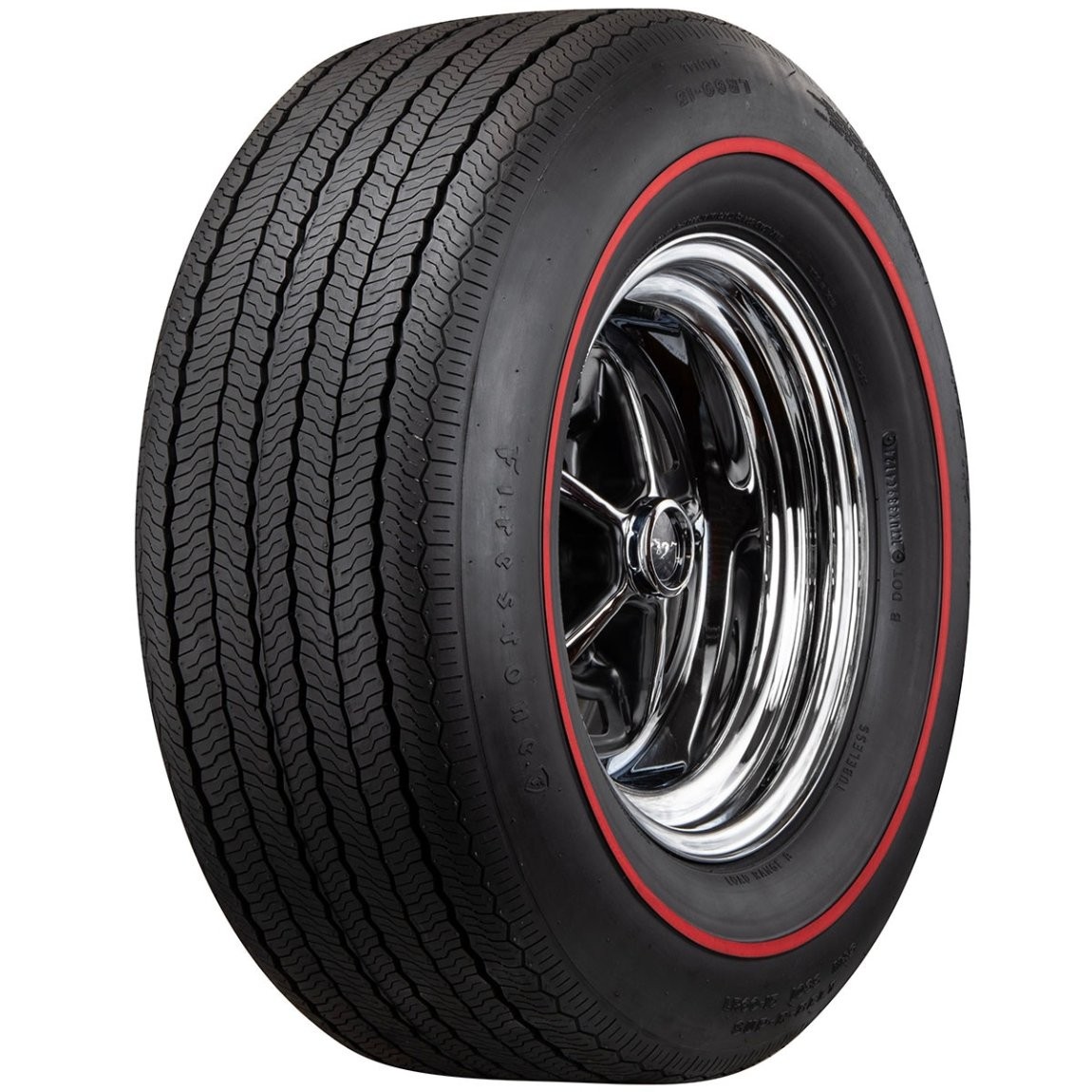 Firestone 625110 NR50-15 Wide Oval Radial Tire, Redline