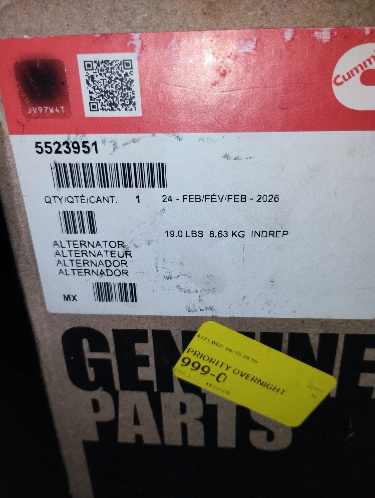 Alternator Brand New Still In Original Package For Cummins