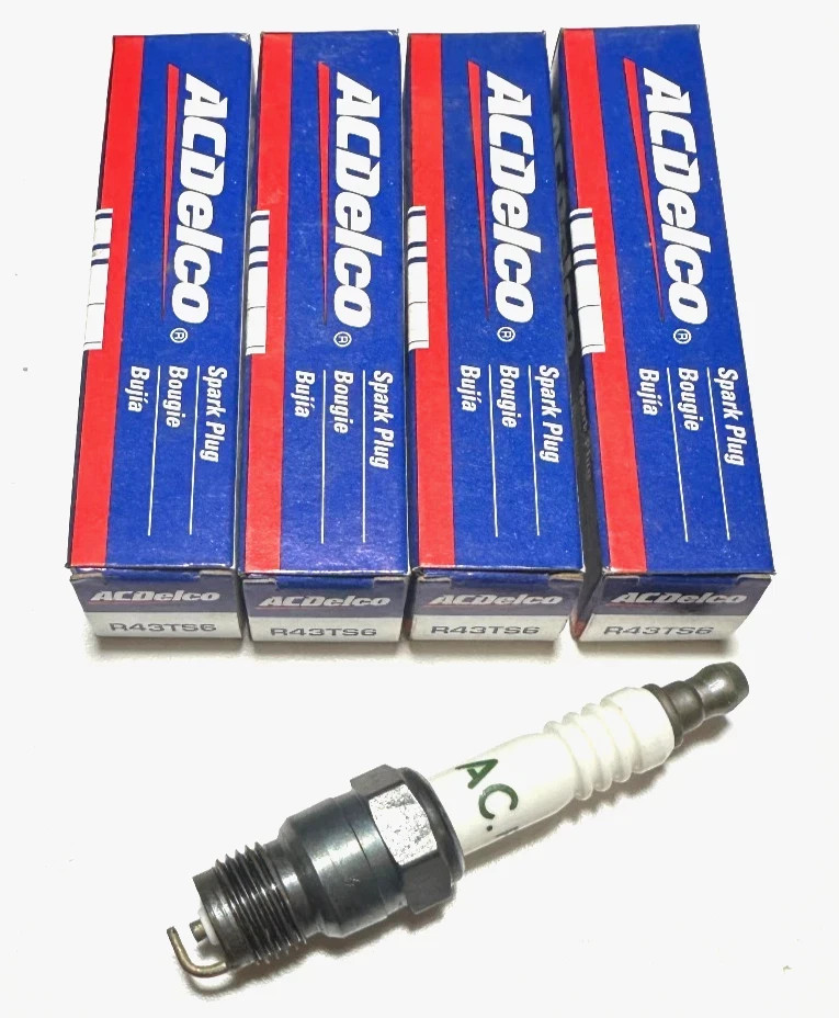 4x ACDelco R43TS6 Copper Spark Plugs Fits GM 2.5L Iron Duke & 4.3 TBI Engines