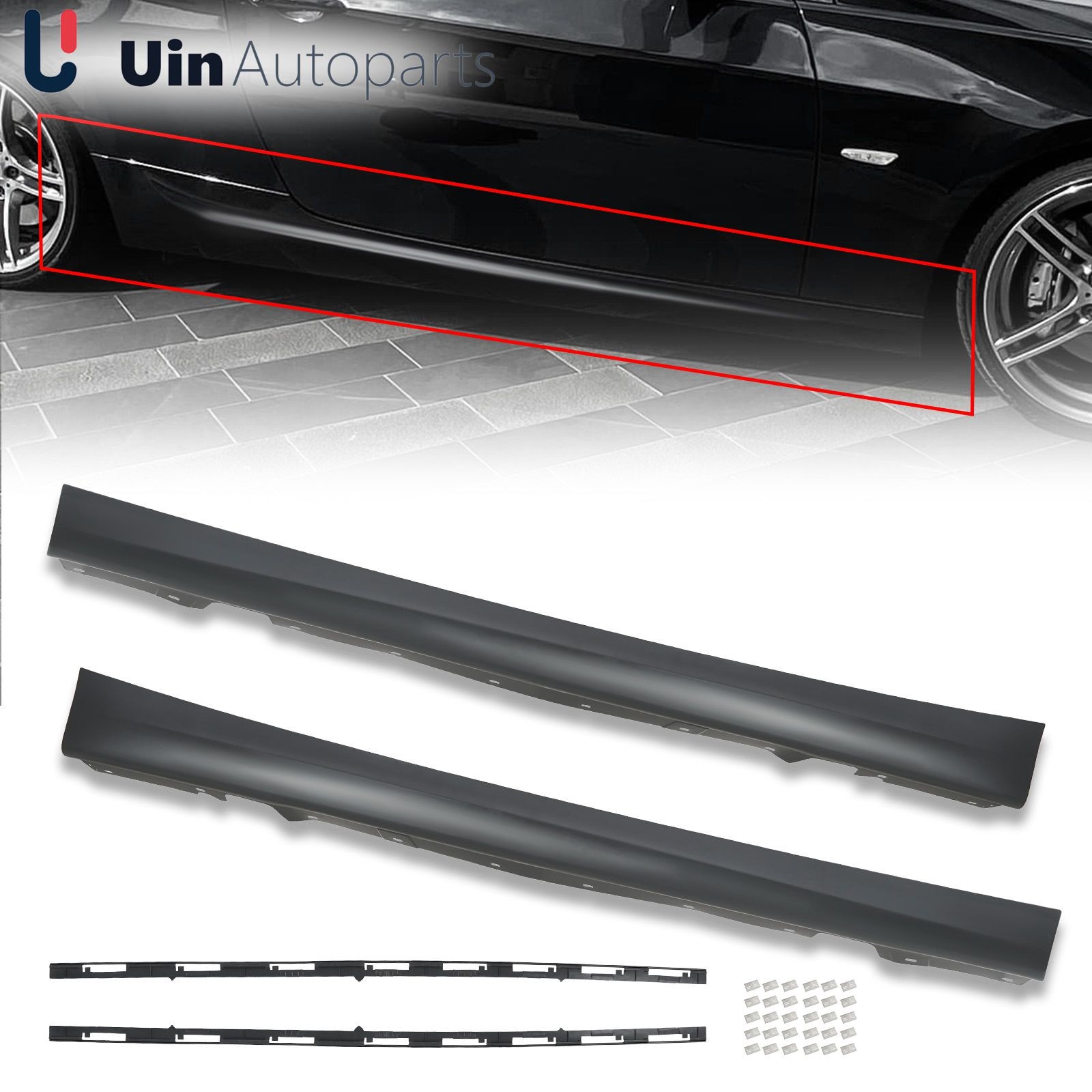 Rocker Panels Side Skirt Fit 2005-2011 BMW 3 Series E90 323i 325i 328i M3 Pair Rocker Panels Side Skirt Fit 2005-2011 BMW 3 Series E90 323i 325i 328i M3 Pair