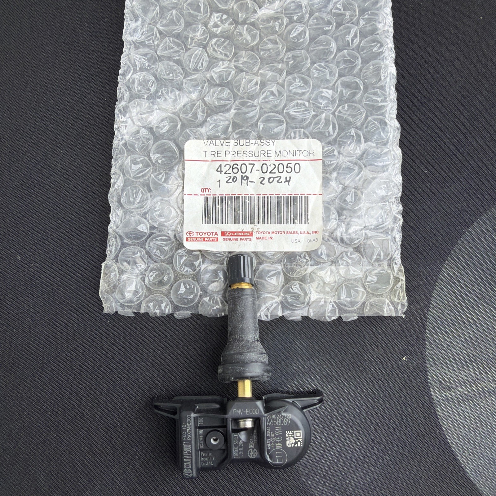 * NEW* 2019-2025 Toyota TPMS Sensor  [Part #: 42607-02050] *New*