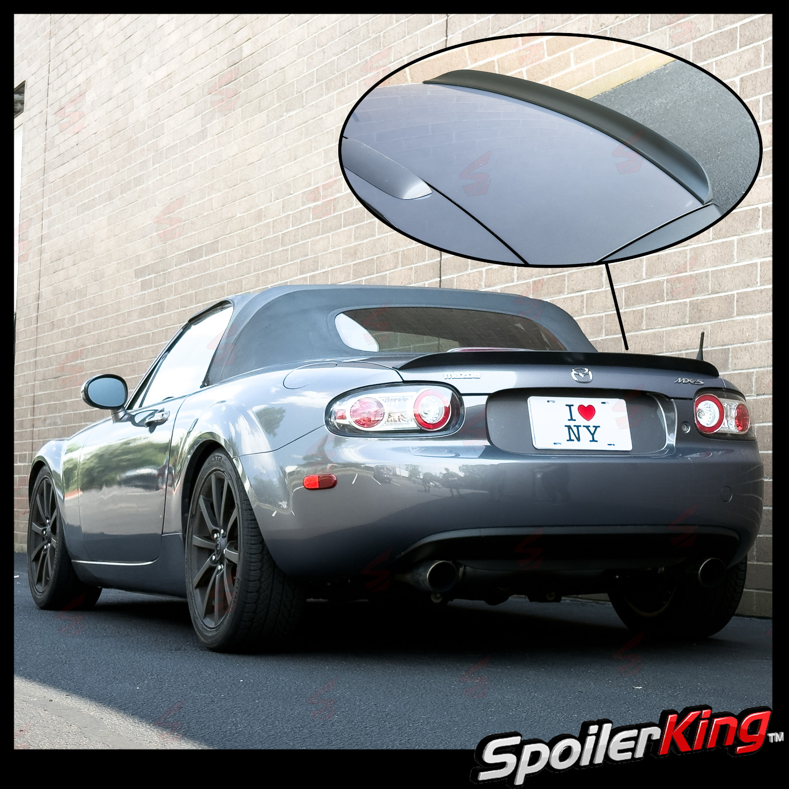 Duckbill Trunk Spoiler Fits Mazda MX-5 Miata NC Soft Top Version 2006-2015 284G Duckbill Trunk Spoiler Fits Mazda MX-5 Miata NC Soft Top Version 2006-2015 284G