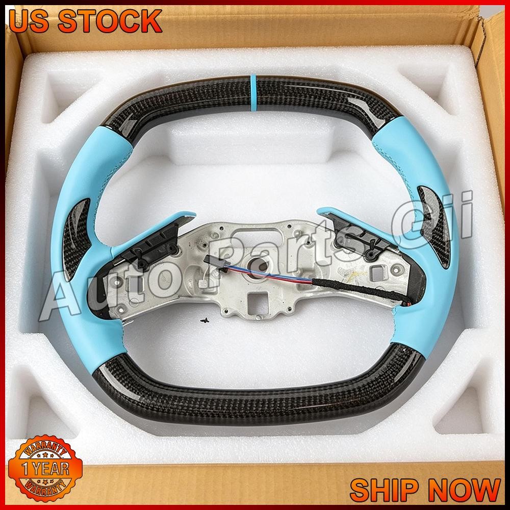 Real Carbon Fiber With Steering Wheel For Chevrolet Corvette C8 Z06 2020-25