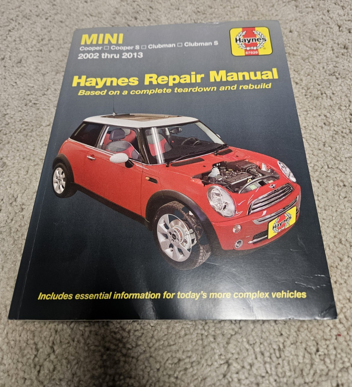 Mini 2002 thru 2013 Haynes Repair Manual Haynes Automotive Cooper, Clubman. Used Mini 2002 thru 2013 Haynes Repair Manual Haynes Automotive Cooper, Clubman. Used