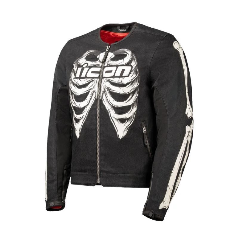 Icon Crestfallen Jacket - Denim Black Bones - Men\'s Size 2XL 2820-7742 Icon Crestfallen Jacket - Denim Black Bones - Men\'s Size 2XL 2820-7742