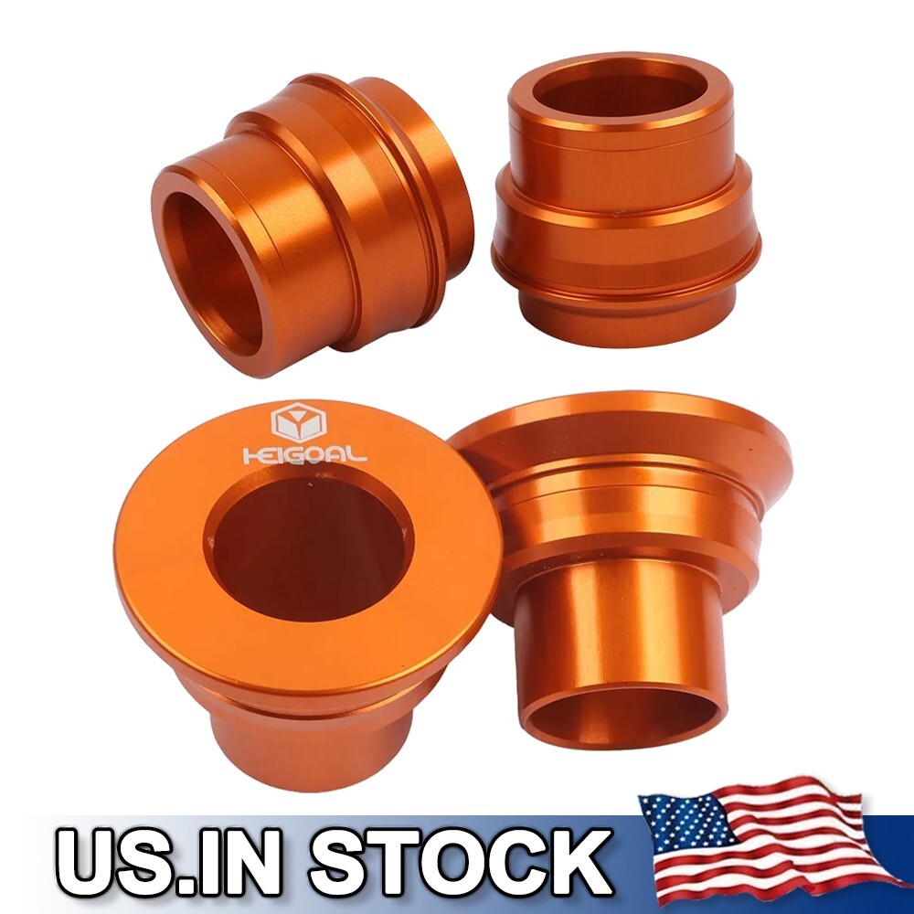 ORANGE Front Rear Wheel Spacers For KTM 150-500 XC SX SXF XCF EXC XCW XCFW 2024