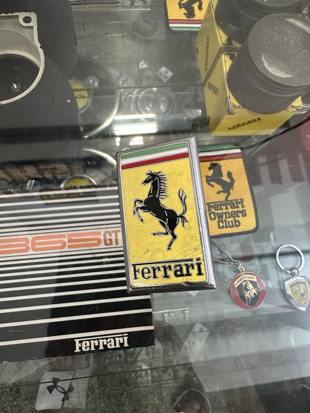 Ferrari Nose Emblem Badge OMEA Milano Metal 250,275,330,365 Ferrari Nose Emblem Badge OMEA Milano Metal 250,275,330,365
