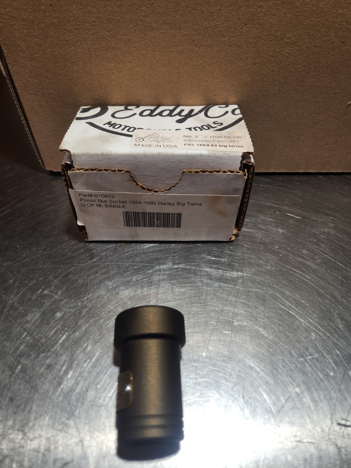Fast Eddy Co. No. 2 Pinion Nut Socket 1954-1992 Harley Big Twins Fast Eddy Co. No. 2 Pinion Nut Socket 1954-1992 Harley Big Twins