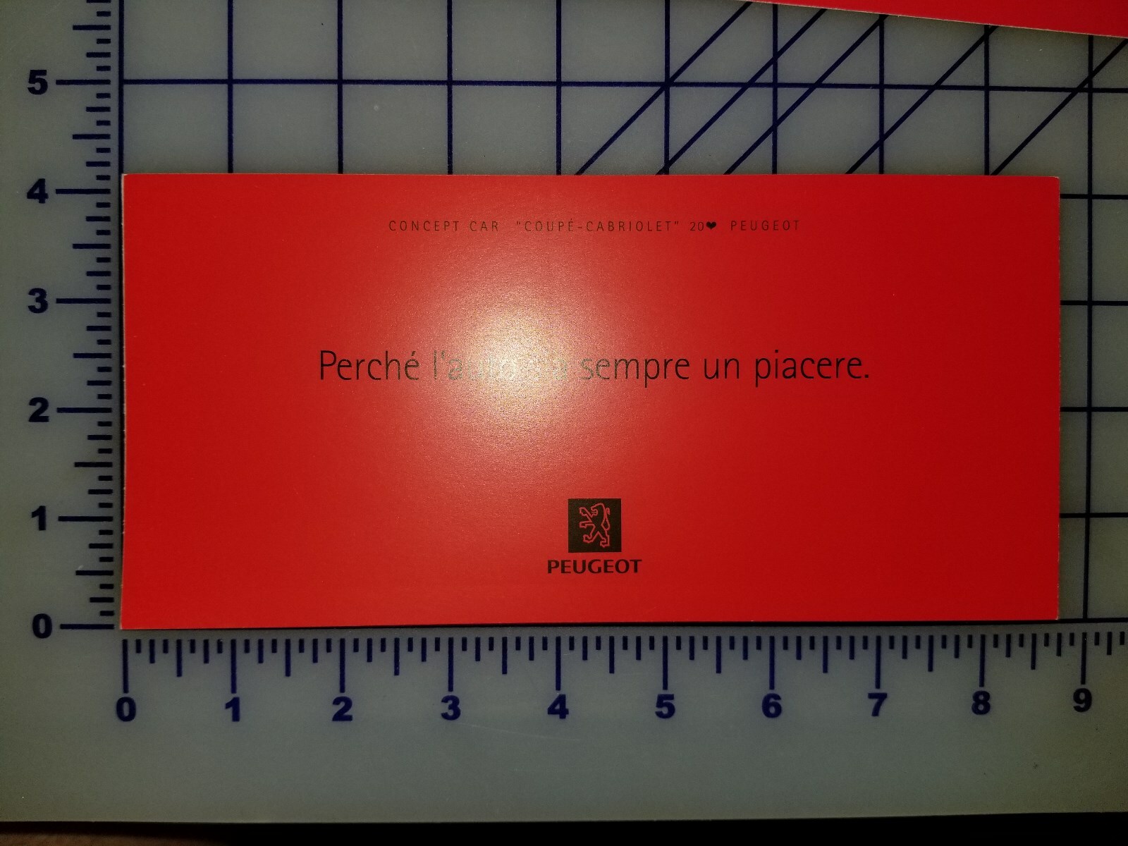 Peugeot Concept Car Brochure Folder Peugeot Concept Car Brochure Folder