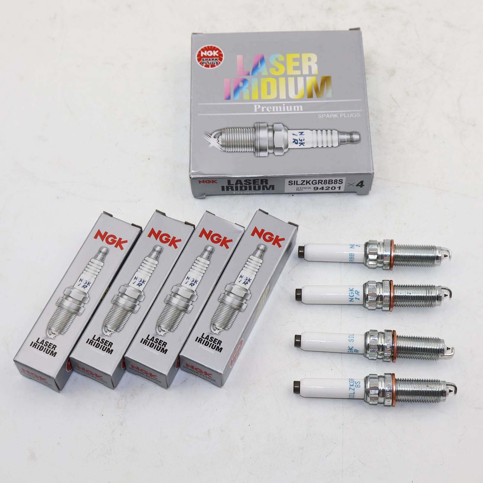4Pcs For NGK For Mini BMW 330 430 530 X1 X3 B48 94201 SILZKGR8B8S Spark Plugs 4Pcs For NGK For Mini BMW 330 430 530 X1 X3 B48 94201 SILZKGR8B8S Spark Plugs