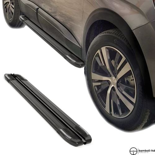 Running Board Side Step Nerf Bar for Peugeot 2008 2019 - Up  (BLACK)