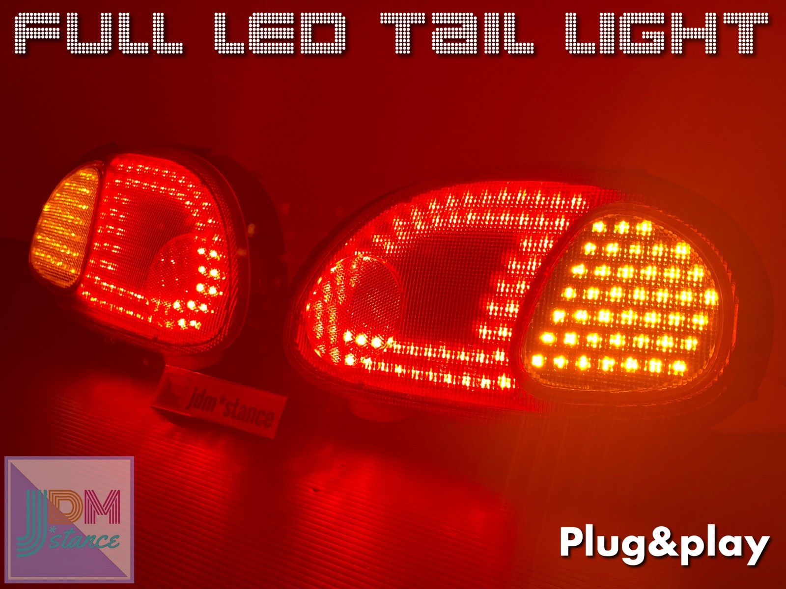JDM Suzuki Cappuccino 91-98 EA11R EA21R Full LED Tail light 660cc Lamp Lights