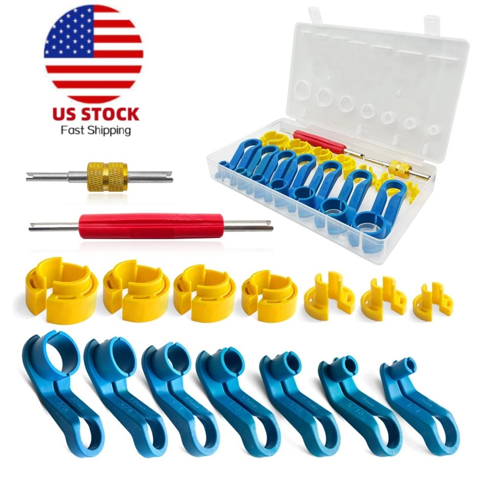 16Pcs AC Disconnect Fuel Line Quick Disconnect Tool Set SUV Car Removal Tool Kit 16Pcs AC Disconnect Fuel Line Quick Disconnect Tool Set SUV Car Removal Tool Kit