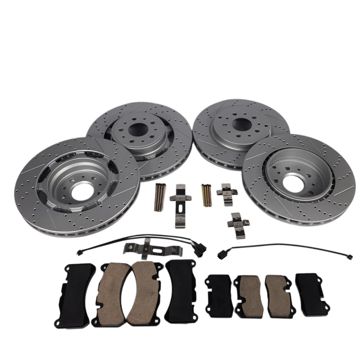 Fits Maserati Granturismo Gt Front Rear Brake Pads And Rotors Low Dust