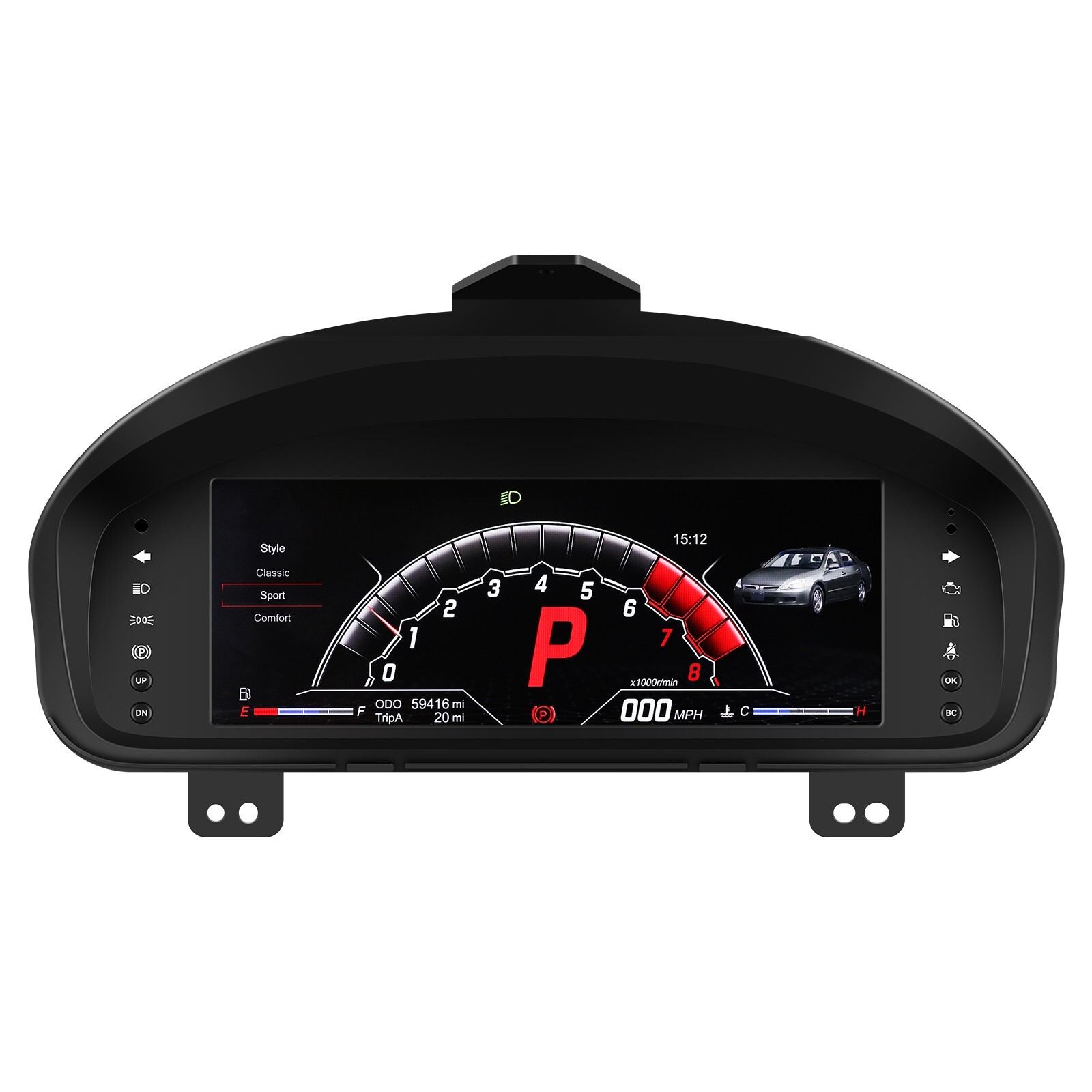 Digital Instrument Cluster Speedometer 10.25