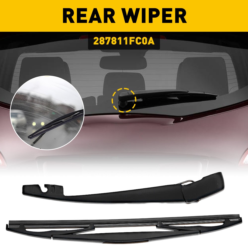 Black New Rear Wiper Arm & 287811FC0A Blade For NISSAN 2004-2014 MURANO SL SPORT