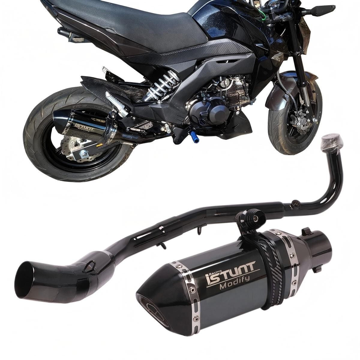 Full Exhaust System Muffker For Kawasaki Z125 2013-2026 Z125 pro 2017-2026