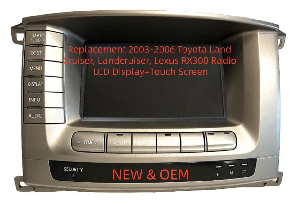 for TOYOTA LAND CRUISER NAVIGATION LCD DISPLAY TOUCH SCREEN 2003 2004 2005 2006