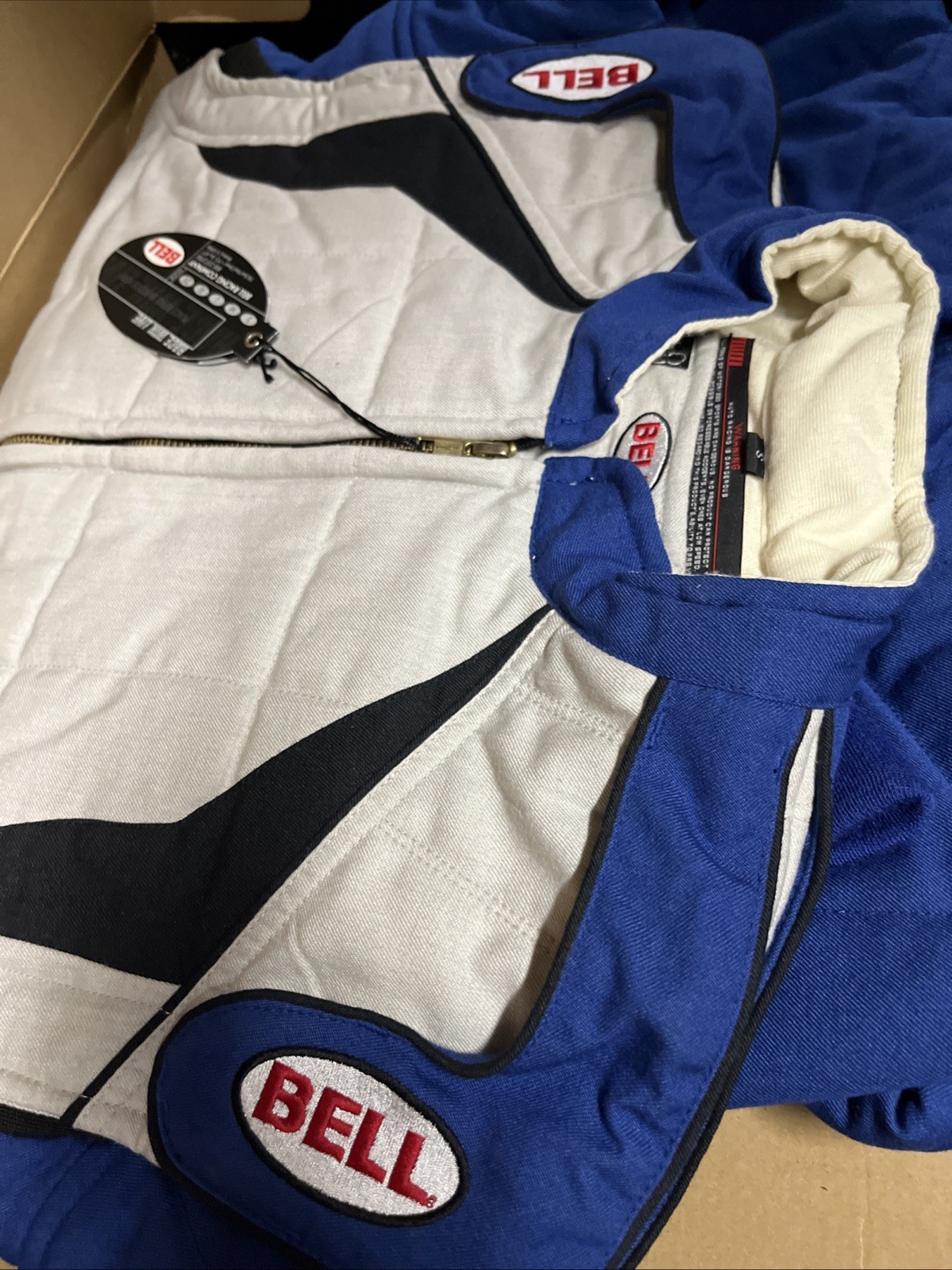 Bell Racing Double Layer Driving Suit S Blue/Silver SFI 3.2A/5 Fire Suit