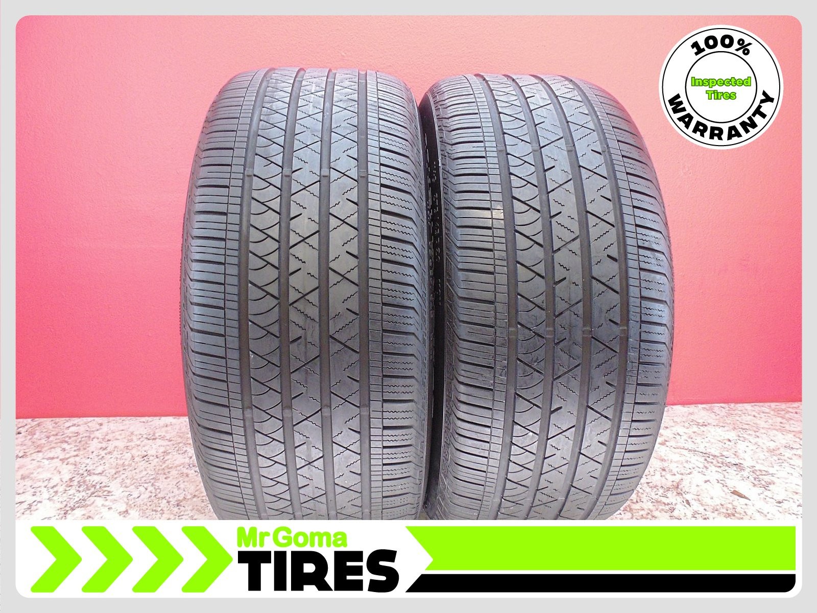 2 Continental Crosscontact LX Sport T1 275/45R20 Used Tires 7.7/32 Tread Tesla 2 Continental Crosscontact LX Sport T1 275/45R20 Used Tires 7.7/32 Tread Tesla