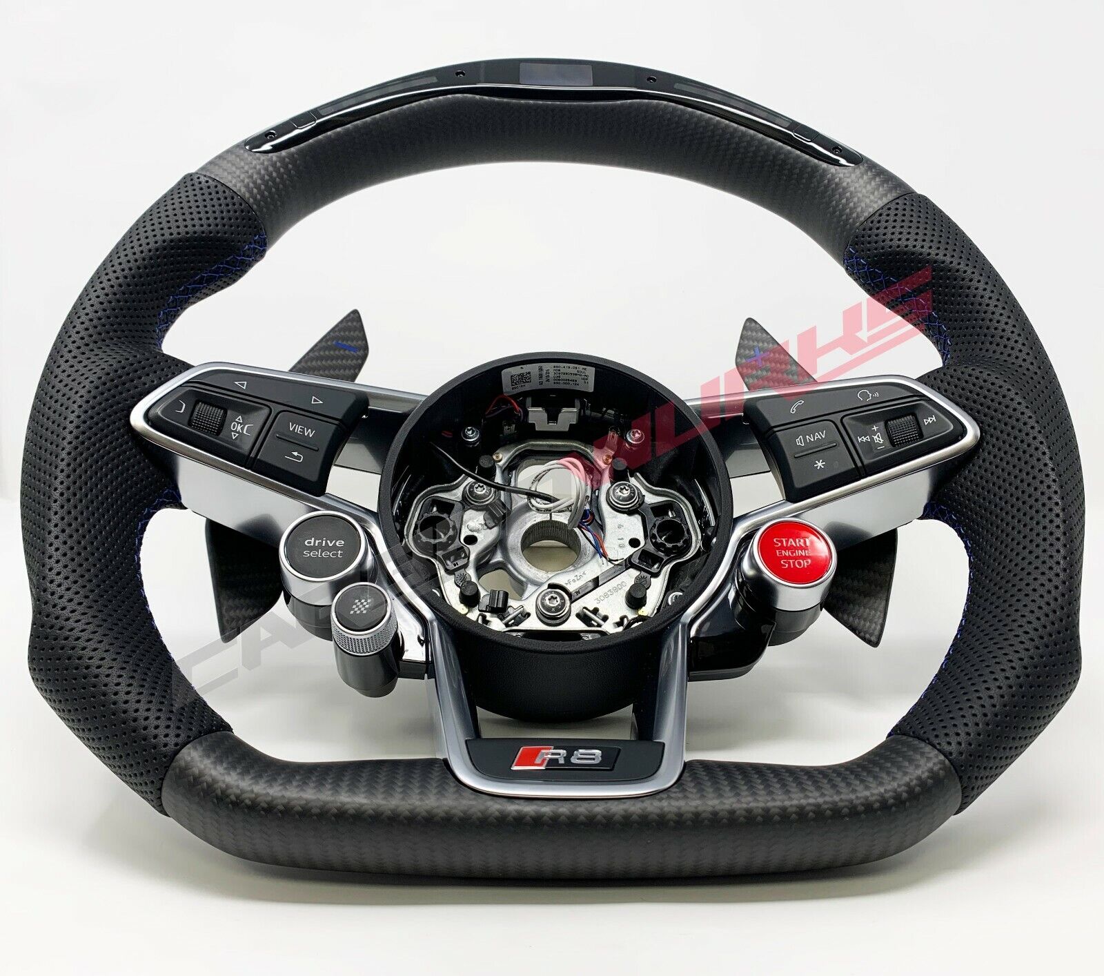 Audi R8 Gen 2 LED Carbon Fibre Steering Wheel - Customisable Options Facelift 4S