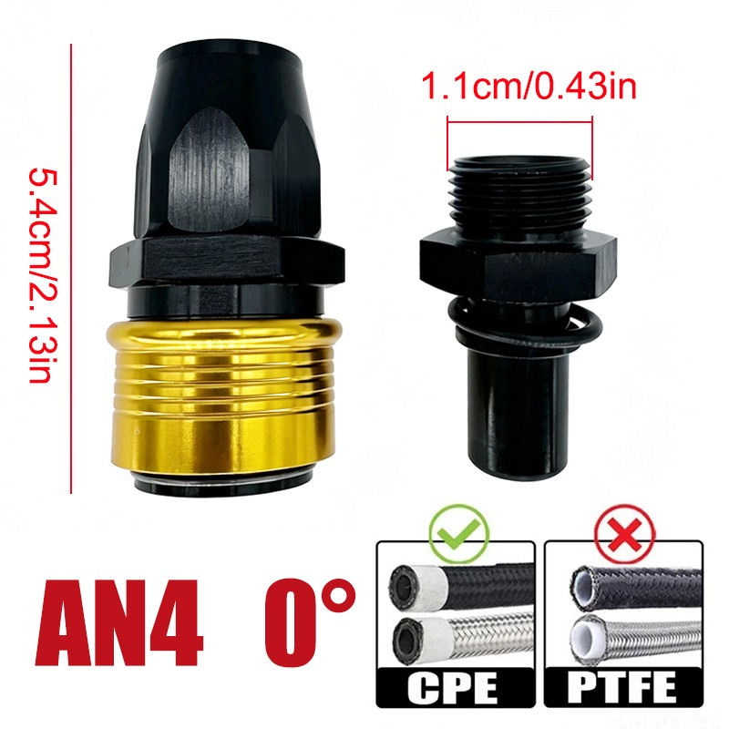 AN4 AN6 AN8 AN10 AN12 Quick Release Connector Fuel Hose Fitting ORB Male Adapter