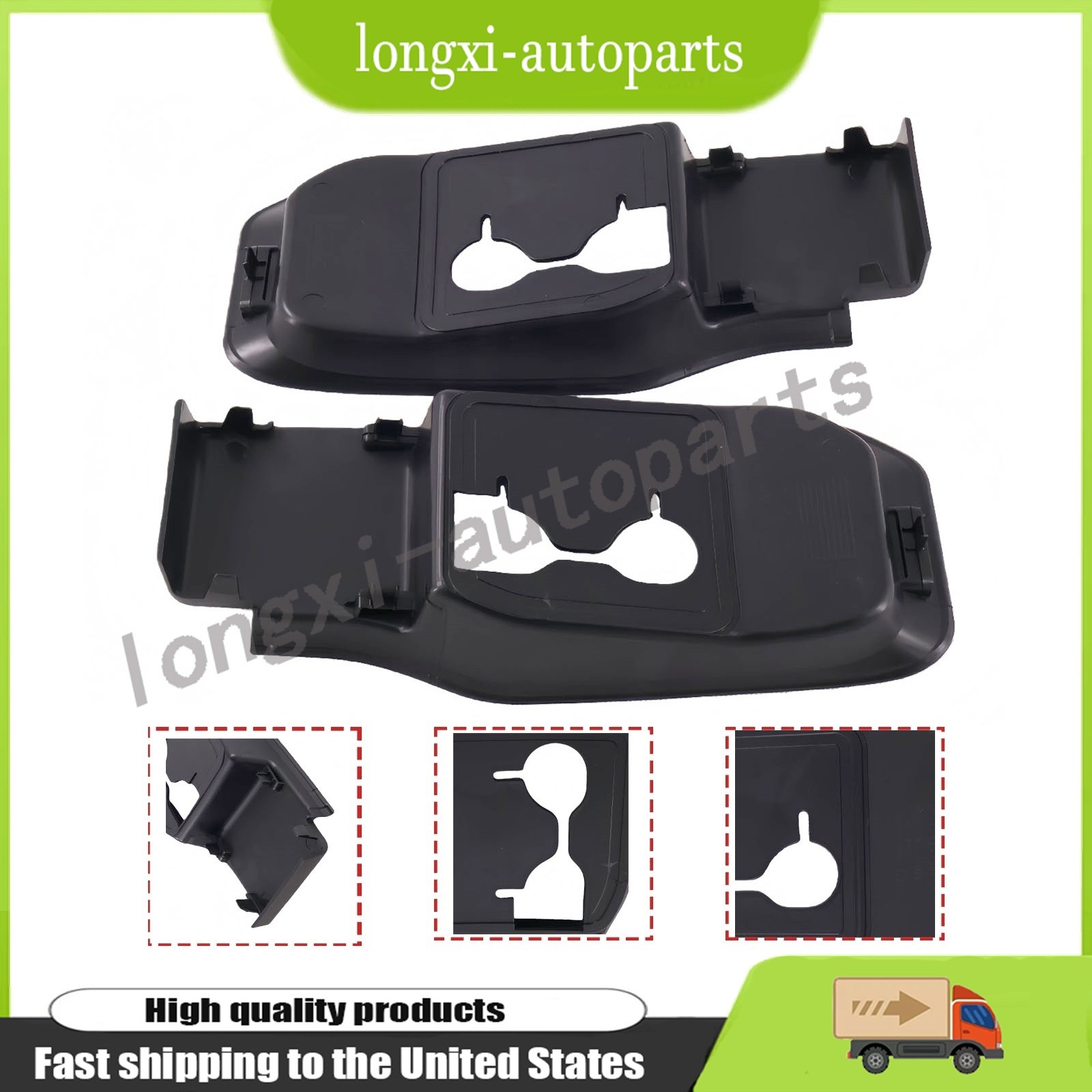 Frt Bumper Towing Hook Hole Cap For Super Duty F-250 F-350 2023-2025 LH RH Pair