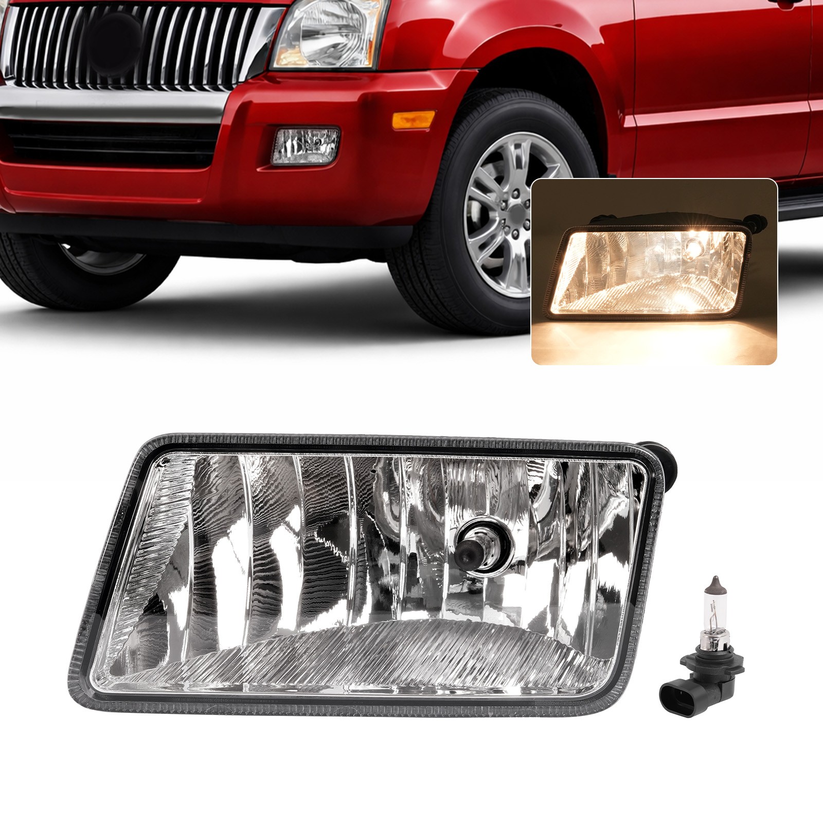 For Mercury Mountaineer 2006-2010 Fog Light Lamp Driver Side #6L9Z15201AA For Mercury Mountaineer 2006-2010 Fog Light Lamp Driver Side #6L9Z15201AA