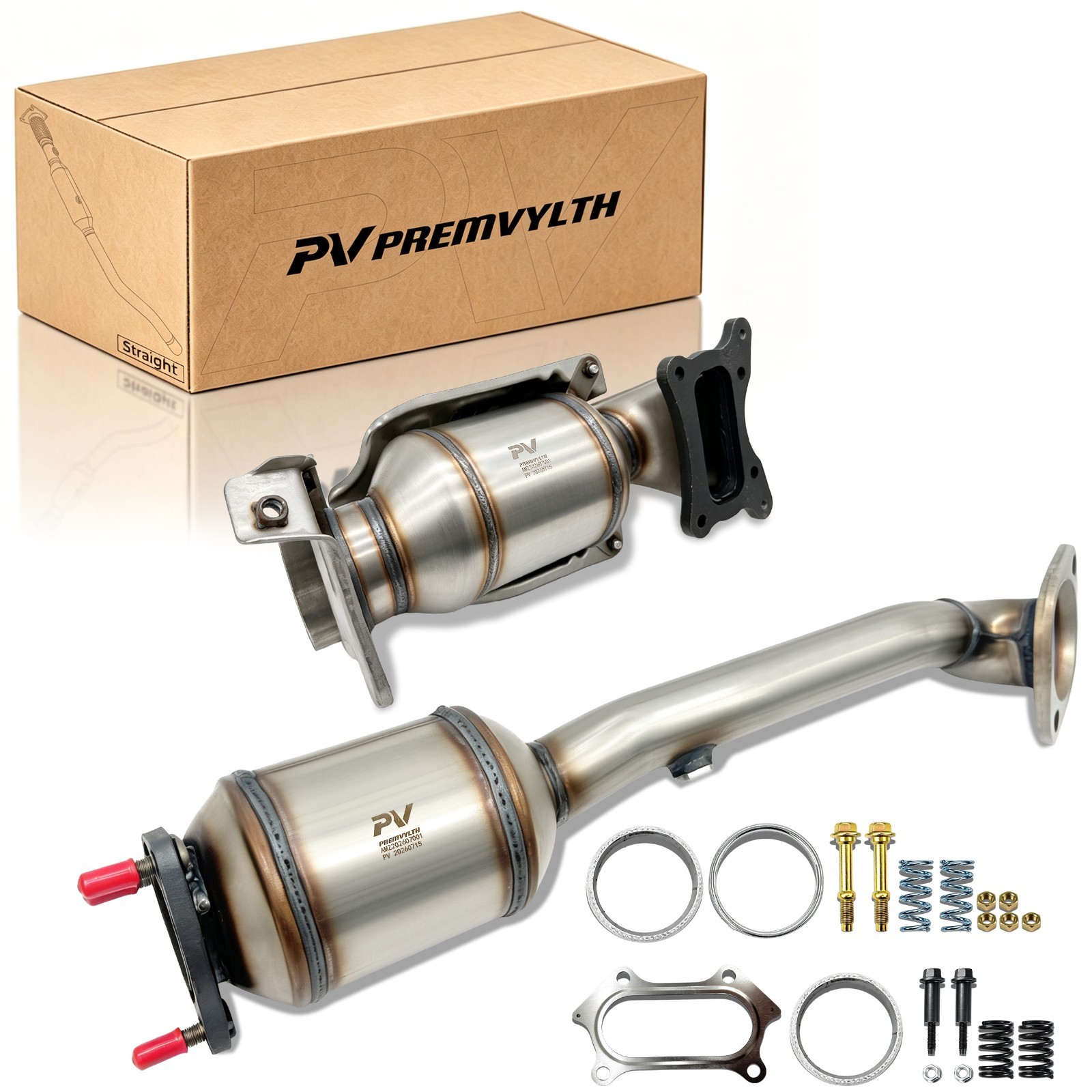 Front & Rear Catalytic Converters for 2010-2011 Honda CRV CR-V 2.4L Direct Fit