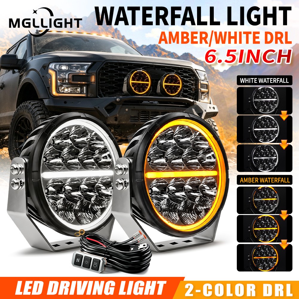 AUXBEAM 7 inch 360-PRO  LED Work Light Bar Combo Fog Lamp Offroad Driving+Covers
